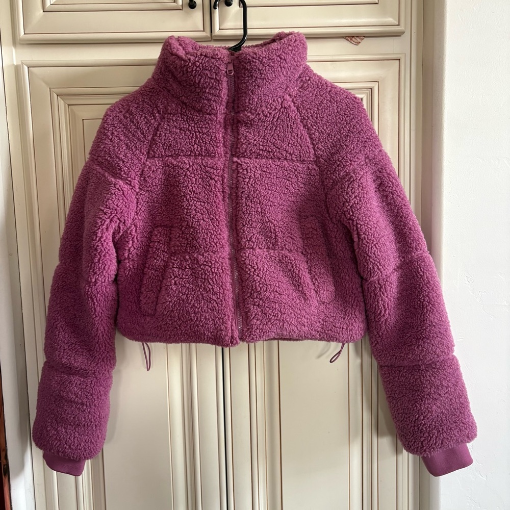 Cotton On Pink Sherpa Zip-Up Jacket